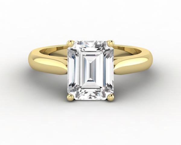 Caterina 2.5 Ct Solitaire Emerald Cut Engagement Ring