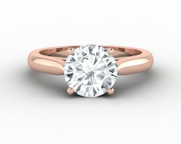 Caterina 1.8 Ct Solitaire Round Cut Moissanite Engagement Ring