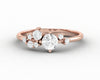 Ellen 0.4 Ct Round Cut Moissanite Engagement Ring