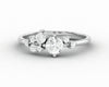 Ellen 0.4 Ct Round Cut Moissanite Engagement Ring