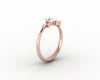 Ellen 0.4 Ct Round Cut Moissanite Engagement Ring