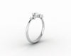 Ellen 0.4 Ct Round Cut Moissanite Engagement Ring