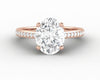 Larisa 2.0 Ct Oval Cut Engagement Ring with Side Stones