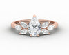 Kristen 0.8 Ct Pear Cut and Marquise Engagement Ring