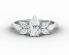 Kristen 0.8 Ct Pear Cut and Marquise Engagement Ring