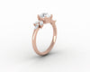 Kristen 1.0 Ct Round Cut and Marquise Engagement Ring