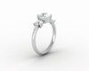 Kristen 1.0 Ct Round Cut and Marquise Engagement Ring