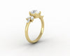 Kristen 1.0 Ct Round Cut and Marquise Engagement Ring