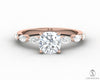 Giulia 1.0 Ct Cushion Cut Engagement Ring With Marquise Side Stones