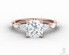 Giulia 1.5 Ct Cushion Cut Engagement Ring With Marquise Side Stones