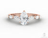 Giulia 1.0 Ct Pear Cut Engagement Ring With Marquise Side Stones