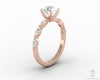 Giulia 1.0 Ct Round Cut Engagement Ring With Marquise Side Stones