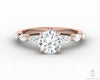 Giulia 1.0 Ct Round Cut Engagement Ring With Marquise Side Stones