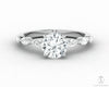 Giulia 1.0 Ct Round Cut Engagement Ring With Marquise Side Stones