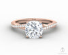 Demi 1.5 Ct Cushion Cut Engagement Ring with Side Stones
