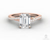 Demi 1.7 Ct Emerald Cut Engagement Ring with Side Stones