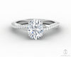 Demi 1.0 Ct Oval Cut Engagement Ring with Side Stones