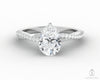 Demi 1.25 Ct Pear Cut Engagement Ring with Side Stones