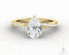 Demi 1.25 Ct Pear Cut Engagement Ring with Side Stones