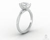 Demi 1.7 Ct Emerald Cut Engagement Ring with Side Stones
