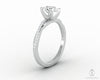 Demi 1.25 Ct Pear Cut Engagement Ring with Side Stones