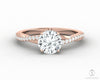 Demi 1.0 Ct Round Cut Engagement Ring with Side Stones