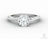 Demi 1.0 Ct Round Cut Engagement Ring with Side Stones