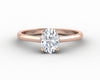 Nora 0.8 Ct Solitaire Oval Cut Engagement Ring