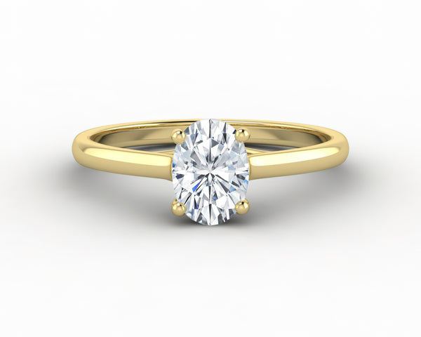 Nora 0.8 Ct Solitaire Oval Cut Engagement Ring