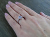 Juno 0.75 Ct Asscher Cut Halo Natural Aquamarine Engagement Ring