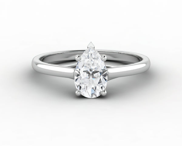 Nora 0.75 Ct Solitaire Pear Cut Engagement Ring