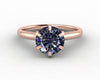 Vega 2.0 Ct Solitaire Round Cut Grey Moissanite Engagement Ring