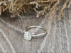 Demi 1.0 Ct Oval Cut Engagement Ring with Side Stones